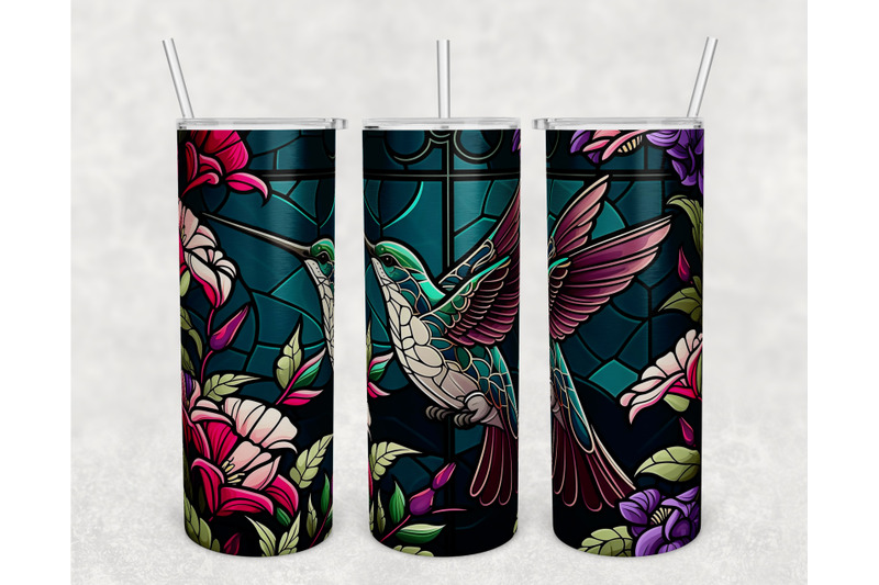 stained-glass-hummingbird-tumbler-wraps-bundle-20-oz-skinny-tumbler