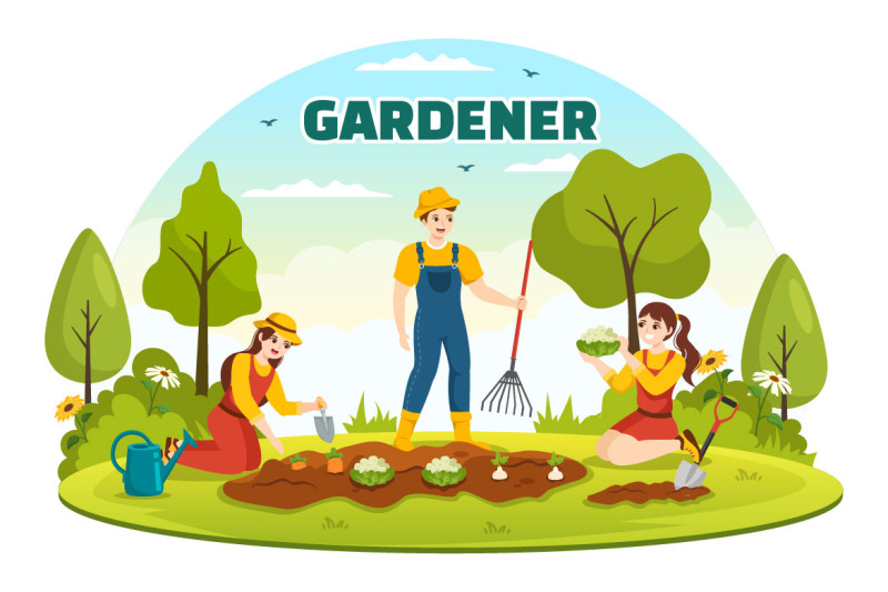 15-summer-gardener-vector-illustration