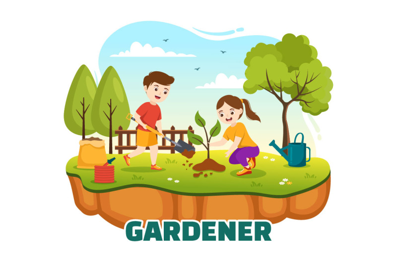 15-summer-gardener-vector-illustration