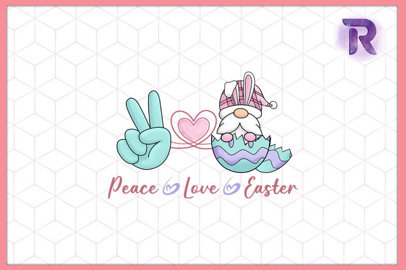 peace-love-easter-gnome-retro-easter