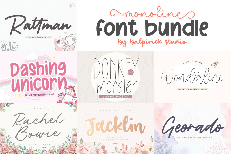 monoline-font-bundle