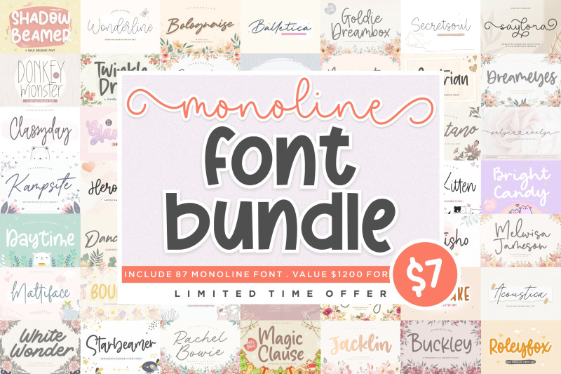 monoline-font-bundle
