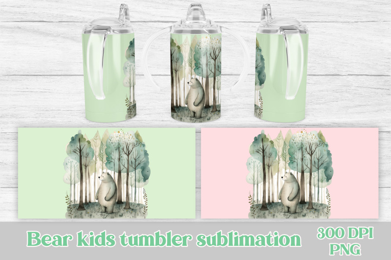 sippy-cup-sublimation-bear-kids-tumbler