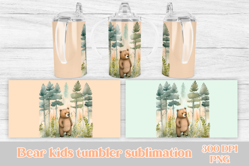 bear-sippy-cup-sublimation-bear-kids-tumbler