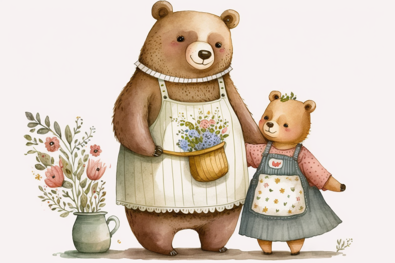 farmhouse-mother-bear-and-cub