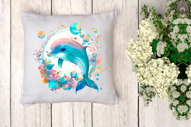 dolphin-sea-life-sublimation-design-for-printing