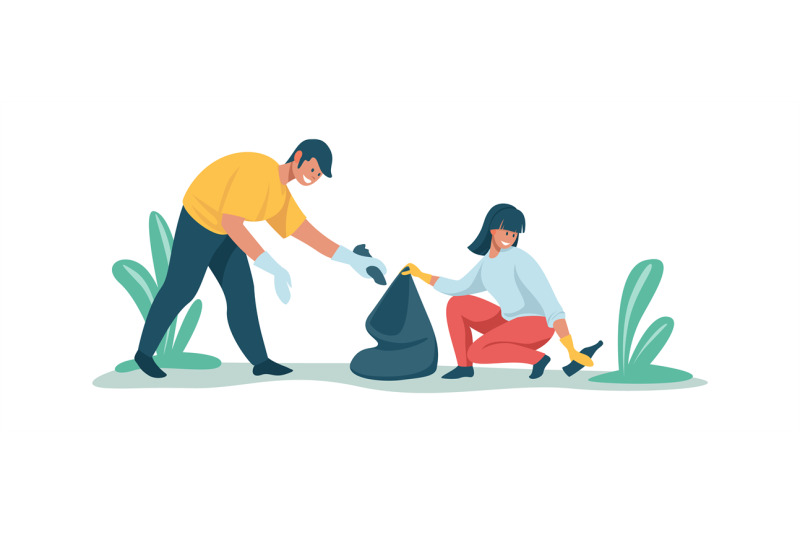 people-collecting-rubbish-cleaning-garbage-concept-man-and-woman-wor