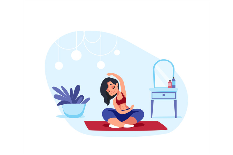 home-yoga-cartoon-woman-meditating-and-doing-breathing-exercises-cha