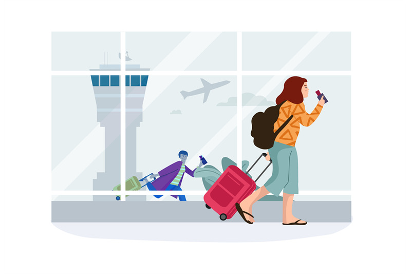 women-in-airport-cartoon-passenger-rolls-suitcase-on-wheels-female-w