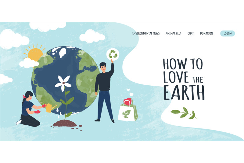 earth-recycle-landing-page-website-interface-world-environment-ecolo