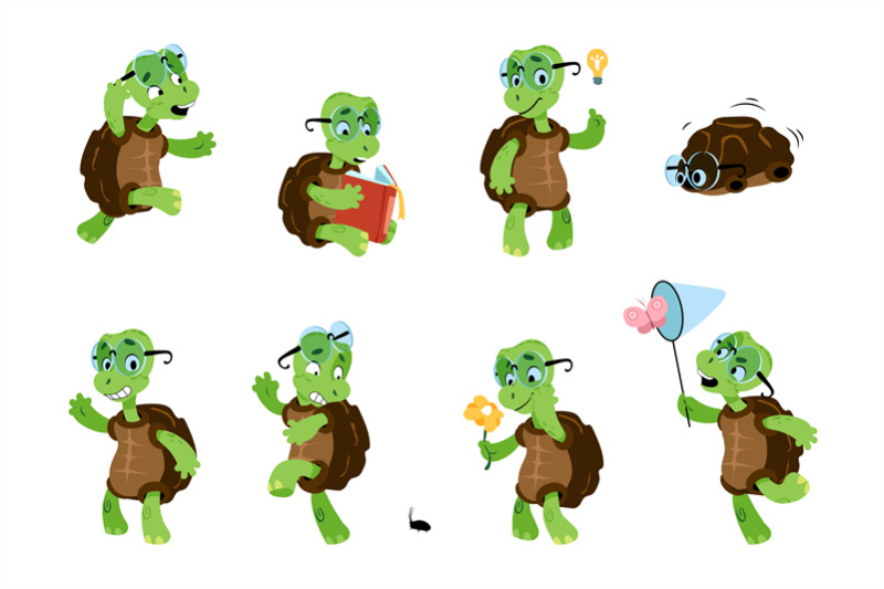 cartoon-turtle-green-child-tortoise-baby-marine-animal-character-wit
