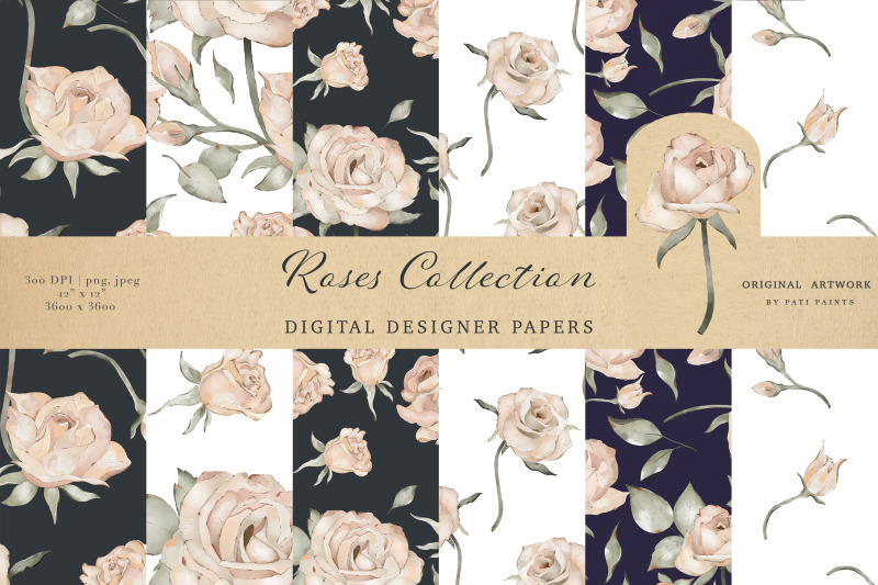 roses-garden-digital-paper-pack