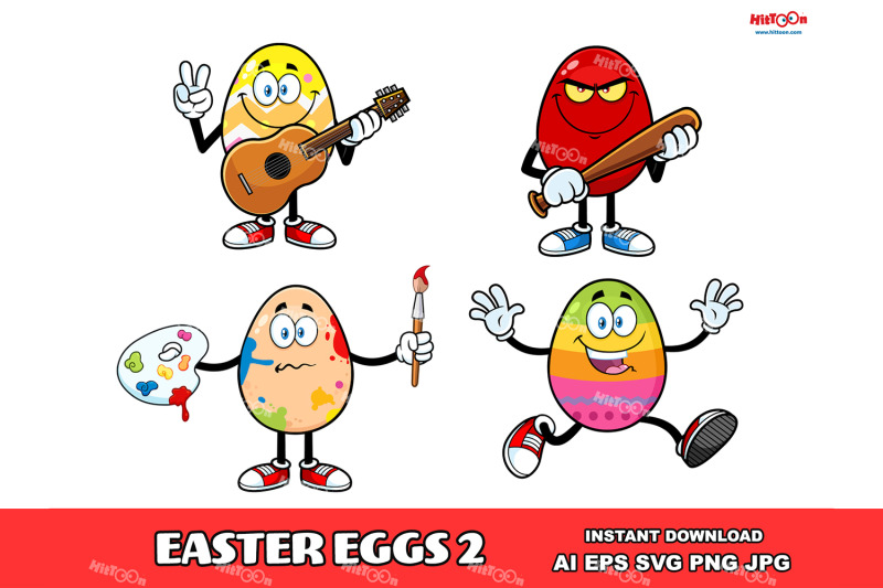 easter-egg-cartoon-mascot-character-2