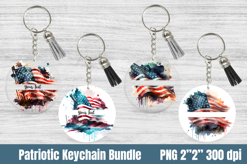 patriotic-keychain-bundle-american-flag-circle-key-keychain-png