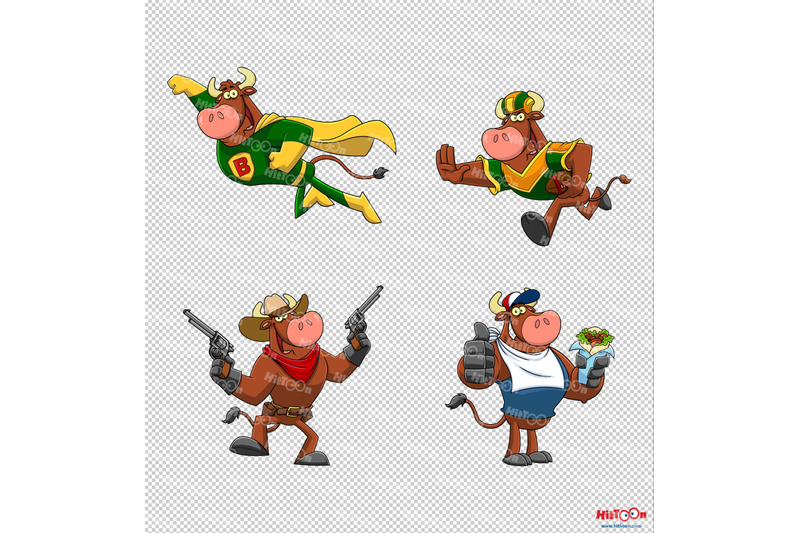 bull-cartoon-mascot-character-2-clip-art-vector