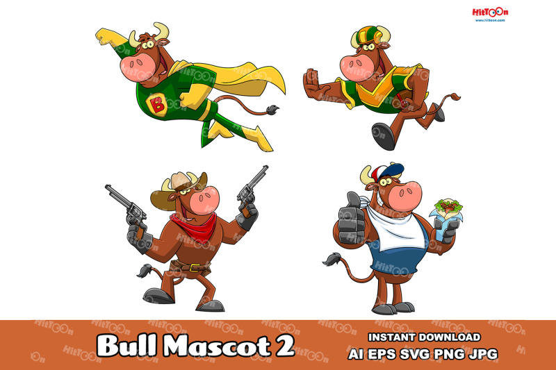 bull-cartoon-mascot-character-2-clip-art-vector