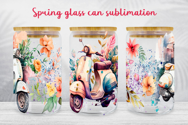 spring-glass-can-wrap-floral-scooter-libbey-can-sublimation