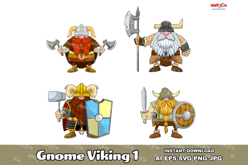 gnome-viking-warrior-cartoon-mascot-character-1