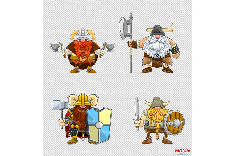 gnome-viking-warrior-cartoon-mascot-character-1