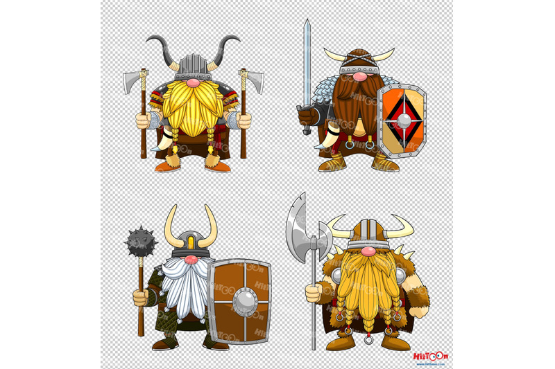 gnome-viking-warrior-cartoon-mascot-character-2