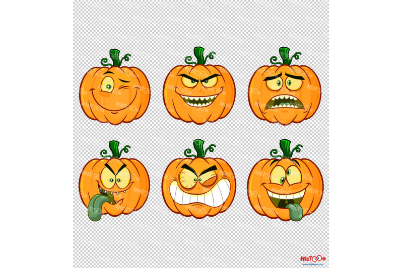 halloween-pumpkin-cartoon-emoji-face-characters