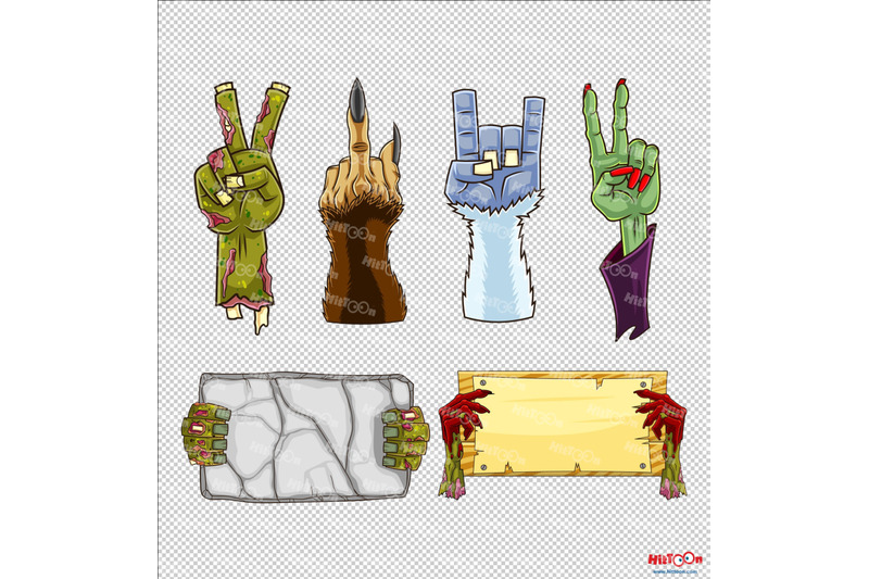 halloween-cartoon-zombie-hands-2-vector-hand-drawn-collection