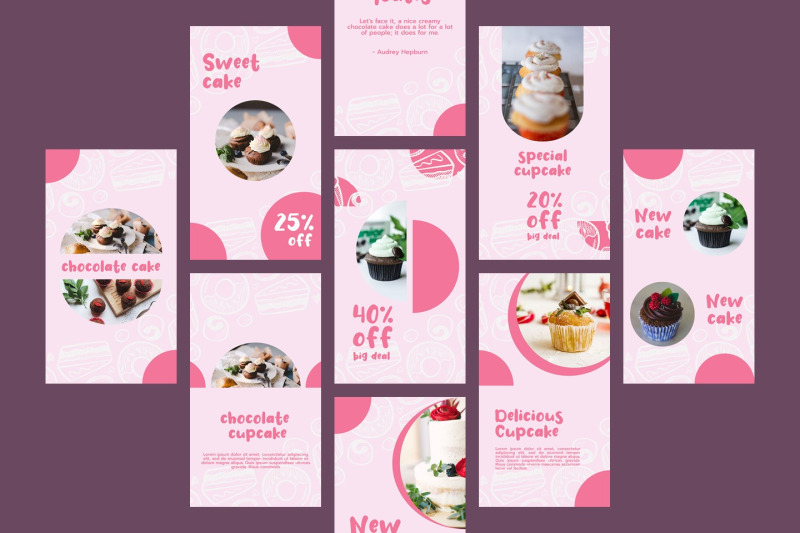 cupcake-instagram-story-template