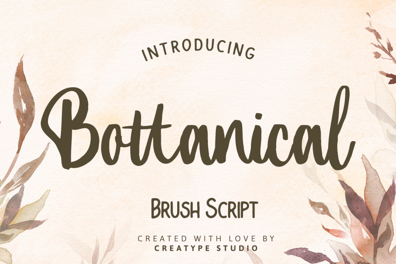bottanical-brush-script