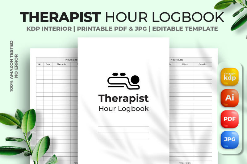 therapist-hour-logbook-kdp-interior