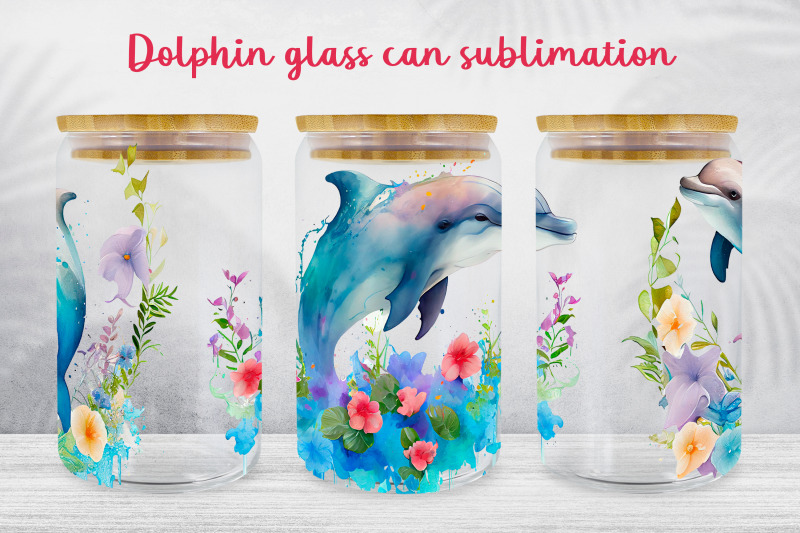 dolphin-glass-can-wrap-ocean-sublimation-png-underwater-life