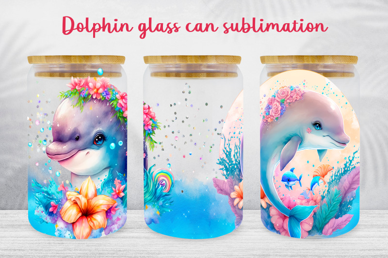 dolphin-glass-can-wrap-ocean-sublimation-png-underwater-life