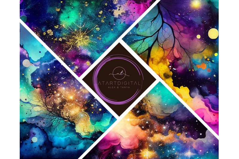 colorful-galaxy-digital-paper-pack