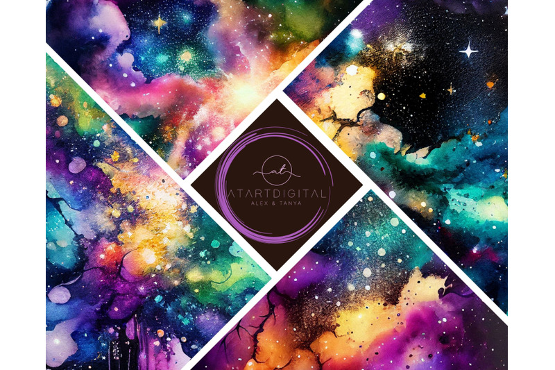 colorful-galaxy-digital-paper-pack