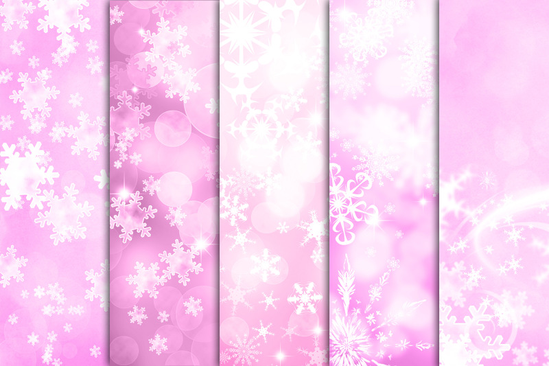 pink-snowflake-backgrounds