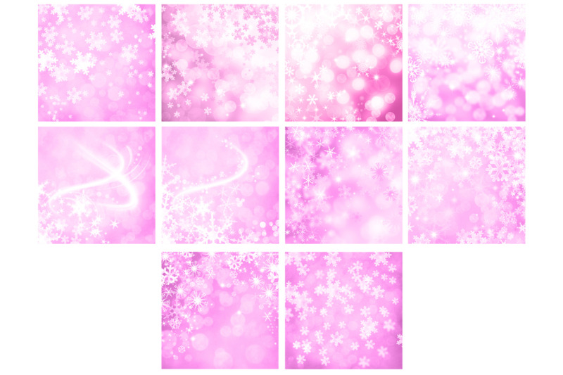 pink-snowflake-backgrounds