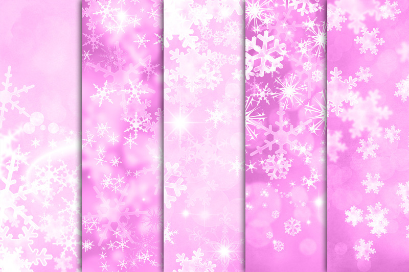 pink-snowflake-backgrounds