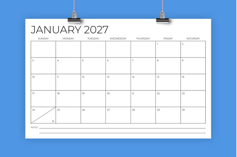 2027-11x17-calendar-template