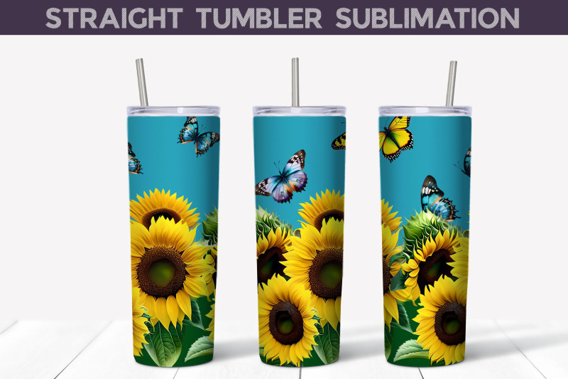 sunflowers-with-butterfly-tumbler-wrap