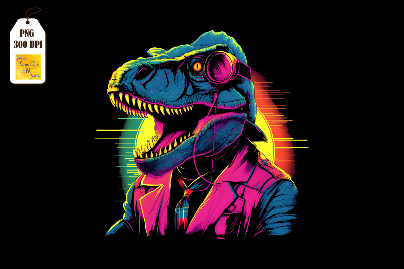 synthwave-retro-dinosaur-t-rex-9