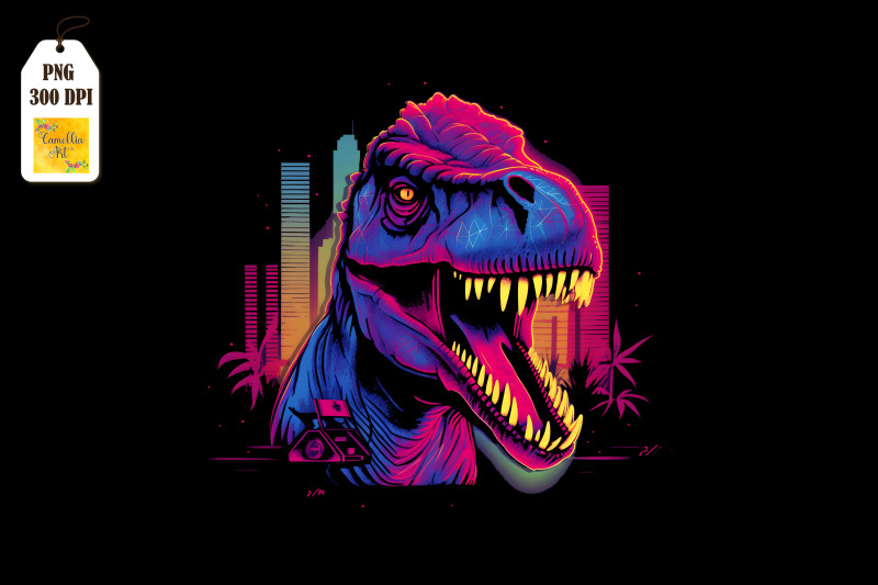 synthwave-retro-dinosaur-t-rex-13