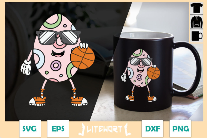 easter-egg-sport-basketball-happy-face