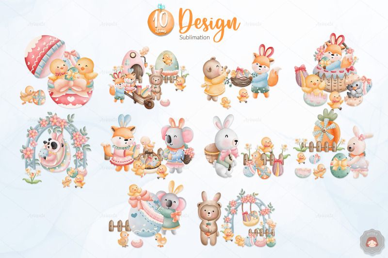 easter-rabbit-animal-in-spring-sublimation