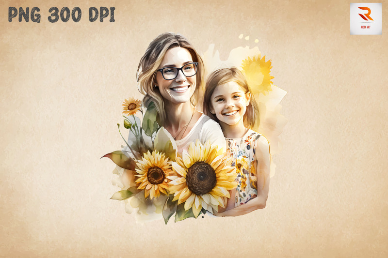 beautiful-mother-amp-daughter-sunflower-5