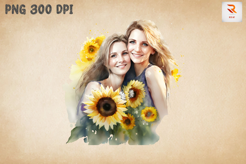 beautiful-mother-amp-daughter-sunflower-7