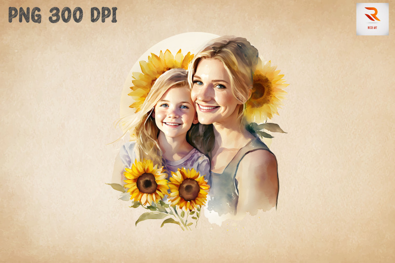 beautiful-mother-amp-daughter-sunflower-10