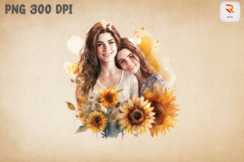 beautiful-mother-amp-daughter-sunflower-12