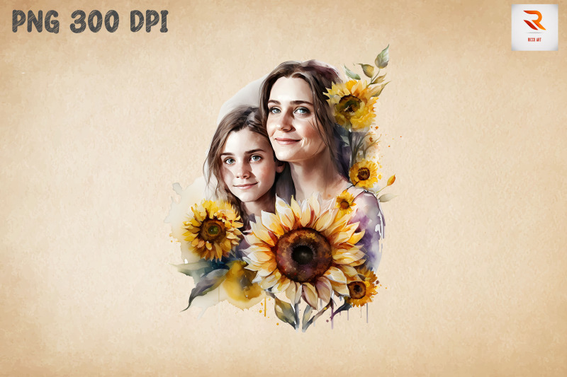 beautiful-mother-amp-daughter-sunflower-14