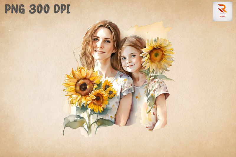 beautiful-mother-amp-daughter-sunflower-18