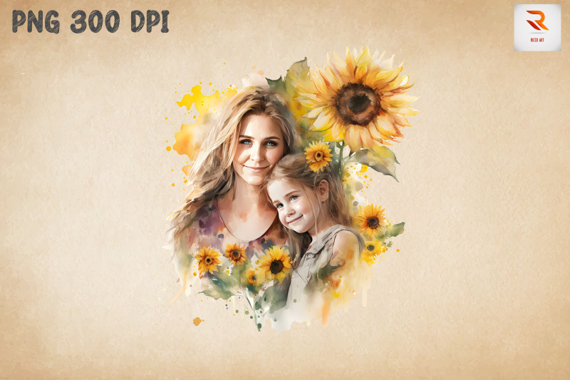 beautiful-mother-amp-daughter-sunflower-19