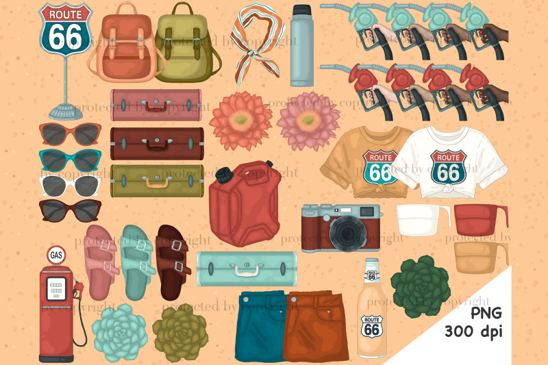 road-trip-clipart-summer-clip-art-bundle